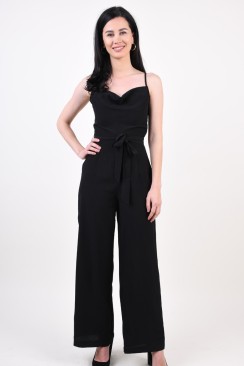 Salopeta Dama Vila Watery Strap Tie Belt Black